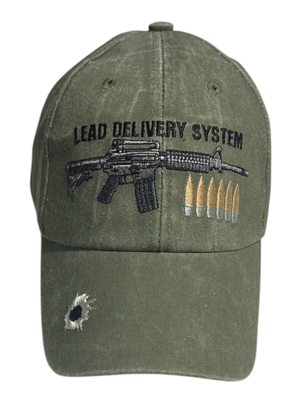 Lead Delivery System Embroidered Olive Baseball Cap